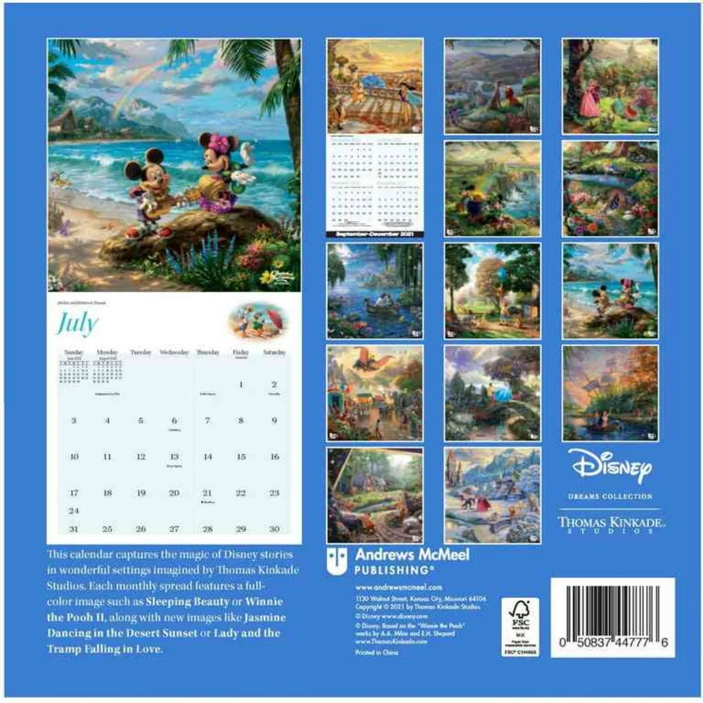 Andrews Mcmeel 2022 Disney Dreams Collection, 12
